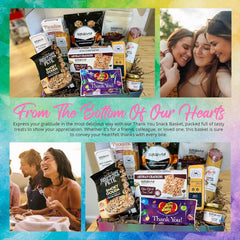 Thank You Meat & Cheese Gift Box – Gourmet Charcuterie Snacks with Salami, Sausage, Cheeses, Crackers, Sweets & More Thank You Meat & Cheese Gift Box – Gourmet Charcuterie Snacks with Salami, Sausage, Cheeses, Crackers, Sweets & More