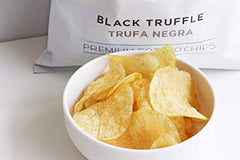 Torres Black & White Truffle & Sal de Ibiza Potato Chips - Gluten-Free, Handcrafted Crunchy Snacks - 4 Pack - Imported from Spain