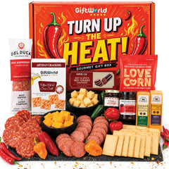Ultimate Hot & Spicy Charcuterie Gift Basket | Meat & Cheese Gift Box
