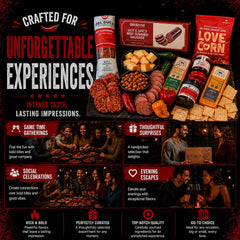 Ultimate Hot & Spicy Charcuterie Gift Basket | Meat & Cheese Gift Box
