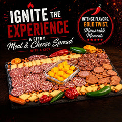Hot & Spicy Charcuterie Gift Basket | Spicy Meat & Cheese Gift Box
