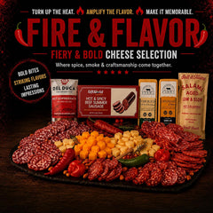 Hot & Spicy Charcuterie Gift Basket | Spicy Meat & Cheese Gift Box