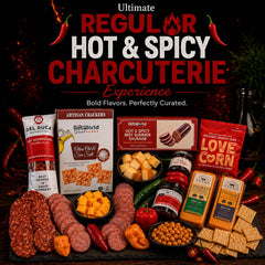 Ultimate Hot & Spicy Charcuterie Gift Basket | Meat & Cheese Gift Box