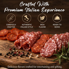 Italian Charcuterie Gift Basket | Gourmet Italian Salami Meat Gift
