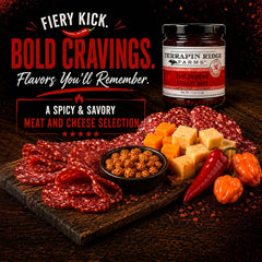 Ultimate Hot & Spicy Charcuterie Gift Basket | Meat & Cheese Gift Box