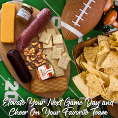 Gourmet Meat and Cheese Gift Box – Del Duca Salami, Cheddar, Gouda, Crackers, Mustard & Nuts