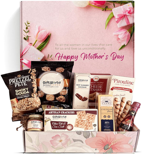 GiftWorld Happy Mothers Day Gifts Basket for Mom