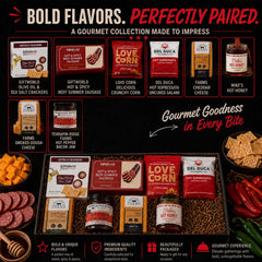 Ultimate Hot & Spicy Charcuterie Gift Basket | Meat & Cheese Gift Box