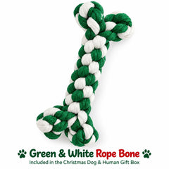 Christmas Dog & Owner Gift Box | Wine Lover Gift Set | Holiday Dog Toys and Treats