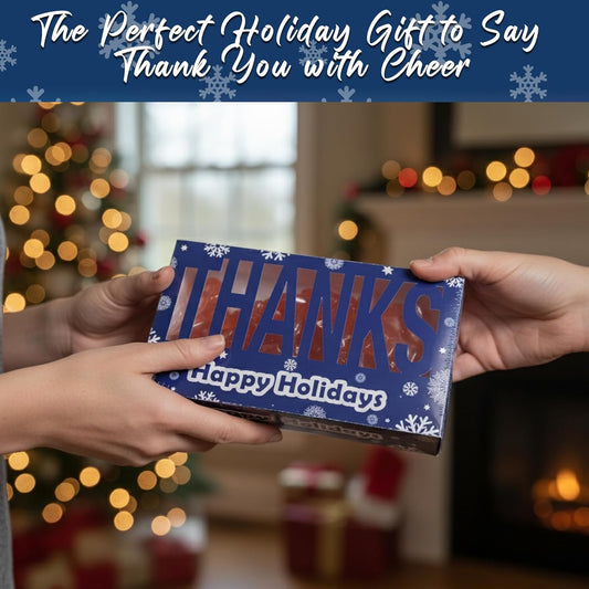 GiftWorld “THANKS” Holiday Candy Box – Champagne Gummy Bear Gift