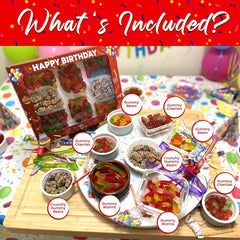 Birthday Candy Box – Gummy Cherries, Worms & Bears