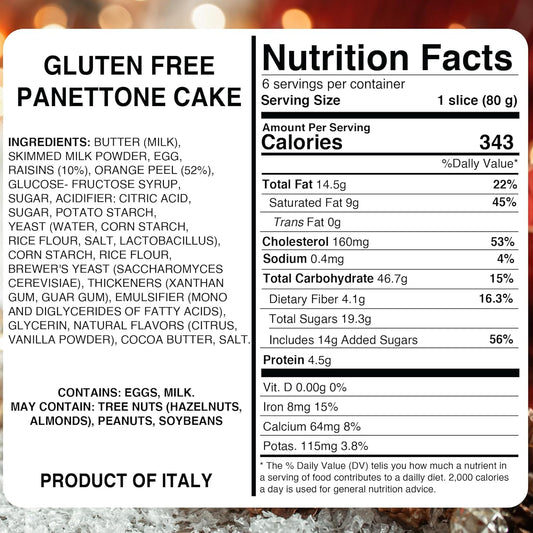 Gluten-Free Panettone Cake – Traditional Italian Holiday Dessert – GiftWorld Gourmet