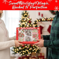 Holiday Candy Gift Box – Christmas Spice Drops, Candy Corn, Chocolate Nonpareils & Frosty’s Forest Mix