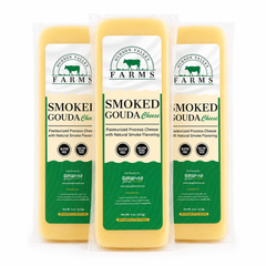 Smoked Gouda Cheese 3-Pack | Shelf Stable Gourmet Cheese – 4 oz Each