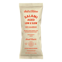 Salt & Twine Hot Calabrian Salami – 5 oz | Spicy Artisan Charcuterie Meat