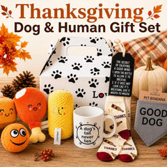 Thanksgiving Dog Gift Set | Dog Lover Gift for Human & Pup