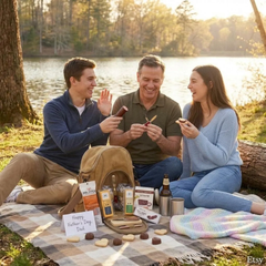 Father's Day Picnic Gift Basket l Charcuterie Gift for Dad