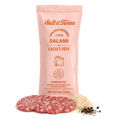 Salt & Twine Cacio e Pepe Salami – 5 oz | Italian-Inspired Artisan Salami