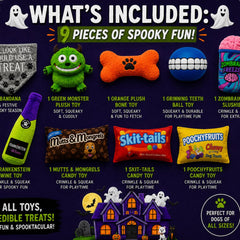 Halloween Dog Gift Box | Spooky Dog Toys Gift Basket | Dog Halloween Gift