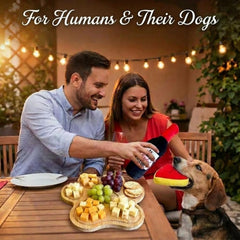 Dog Mom Gift Set | Paw Charcuterie Board & Wine Dog Toys