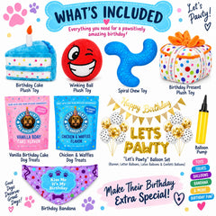 Deluxe Dog Birthday Gift Box | Dog Birthday Party Kit