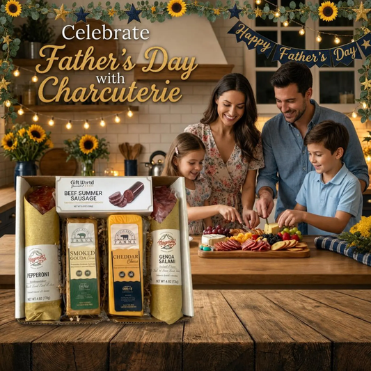 Father's Day Charcuterie Gift Box l Dad Gift Basket
