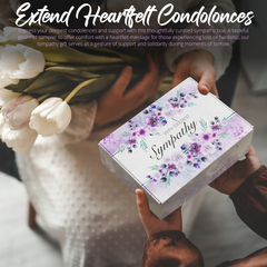 Sympathy Gourmet Gift Box – Salami, Cheese, Crackers, Wafers, Tea, Nut Mix & Pretzels