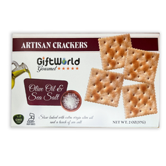 GiftWorld Handcrafted Artisan Crackers, Baked to a Crispy Perfection, Perfect for Pairing with Cheeses, Spreads, Meats, and Gourmet Snacking