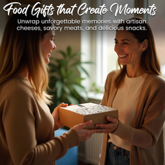 Gourmet Charcuterie Gift Box – Meat and Cheese Basket with Salami, Sausage, Cheddar, Gouda, Olives & Spreads